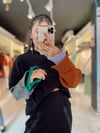 Siyah Marka Model Kol Detaylı Sweat