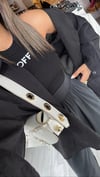 Siyah Marka Model OFF Halter Yaka Atlet