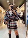 Siyah Mavi Çift Cepli Kareli Gömlek