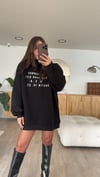 Siyah NewYork City Baskılı Sweat