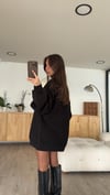 Siyah NewYork City Baskılı Sweat