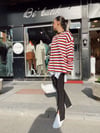 Siyah Önden Yırtmaçlı İspanyol Paça Pantolon