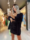 Siyah Oversize Gömlek 