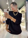 Siyah Oversize Sweat