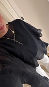 Siyah Pelerin Model Tül Bluz 