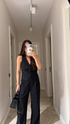 Siyah Pullu Yelek Pantolon Takım