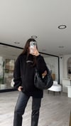 Siyah Revolution Baskılı Kapşonlu Sweat