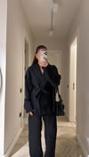 Siyah Şal Yaka Kimono Pantolon Takım