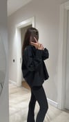 Siyah Tek Cepli Poplin Kumaş Ravi Gömlek 