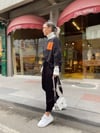 Siyah Triko Detaylı Şardonlu Sweat