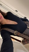 Siyah V Yaka Ön Dikişli Body
