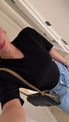 Siyah V Yaka Vatkalı Marka Model Bodysuit