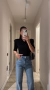 Siyah V Yaka Vatkalı Marka Model Bodysuit