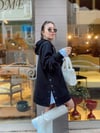 Siyah Yanı Çıtçıtlı Şardonlu Sweat