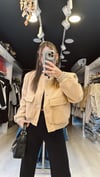 Sütlü Kahve Kaşe Bomber Ceket 