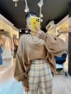 Sütlü Kahve Oversize Kazak 