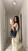 Taş Bel Denim Garnili Kargo Pantolon