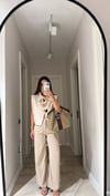 Taş Cepli Culotte Pantolon
