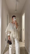 Taş Pelerin Model Tül Bluz 