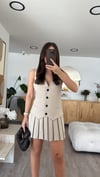 Taş Pileli Marka Model Yelek Elbise
