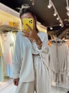 Taş Rengi Beli Lastikli Şalvar Pantolon