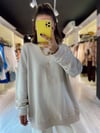 Taş Rengi Ravi Oversize Basic Sweat