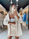 Taş Renk Oversize Gömlek