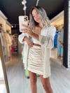 Taş Renk Oversize Gömlek
