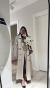 Taş Tokalı Premium Oversize Trenç