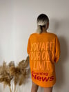 Turuncu Arkası Yazılı Tshirt