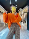 Turuncu Oversize Kazak 