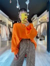 Turuncu Oversize Kazak 