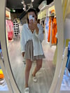 Vizon Beli Lastikli Etek Şort 