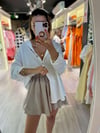 Vizon Beli Lastikli Etek Şort 