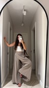 Vizon Beli Lastikli Pareo Pantolon