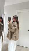 Vizon Çift Cepli Peluş Ceket 