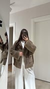Vizon Çift Cepli Peluş Ceket 
