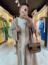 Vizon Tek Cepli Kol Düğme Detaylı Kimono 