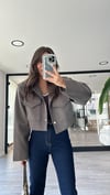 Vizon Zarf Cepli Crop Ceket