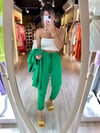 Yeşil Keten Pantolon