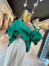 Yeşil Oversize Kazak 