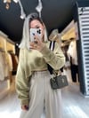 Yeşil Ravi Oversize Basic Sweat