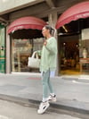 Yeşil Şardonlu Tasarım Sweat