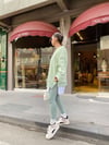 Yeşil Şardonlu Tasarım Sweat