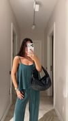 Zümrüt Askılı Bluz Pantolon Takım 