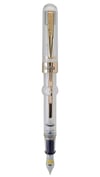 Conklin Mark Twain Demo Crescent Limited Edition 1898 Clear w/ RoseGold Fountain Pen Omniflex Tip
