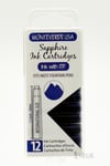 Monteverde 12'li Şeffaf Kutulu Dolma Kalem Kartuşu Sapphire