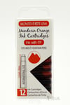 Monteverde 12'li Şeffaf Kutulu Dolma Kalem Kartuşu Mandarin Orange