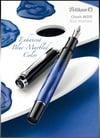 Pelikan Klasik Seri M205 Marble Blue Dolma Kalem B Uç