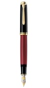 Pelikan M800 Red Black Fountain Pen - B